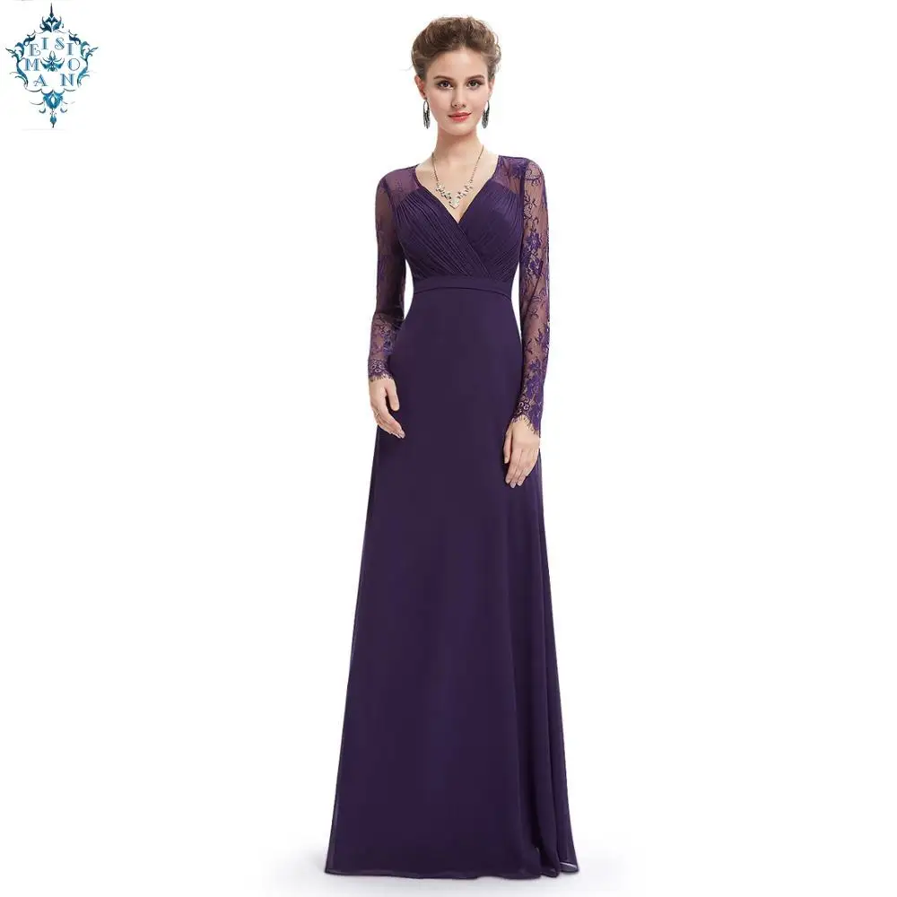 Ameision Evening Dresses Chiffon A-line Lace Long Sleeve Autumn Winter Plus Size Formal Evening Ladies Gowns Elegant Lange Jurk 
Ameision Evening Dresses Chiffon A-line Lace Long Sleeve Autumn Winter Plus Size Formal Evening Ladies Gowns Elegant Lange Jurk