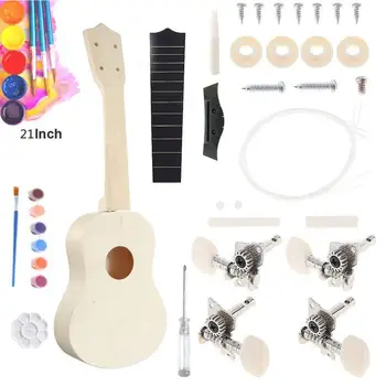 21Inch Simple and Fun DIY Ukulele DIY Kit Tool Hawaii Guitar Handwork Support Painting Children's Toy Assembly for Amateur
21Inch Simple and Fun DIY Ukulele DIY Kit Tool Hawaii Guitar Handwork Support Painting Children's Toy Assembly for Amateur