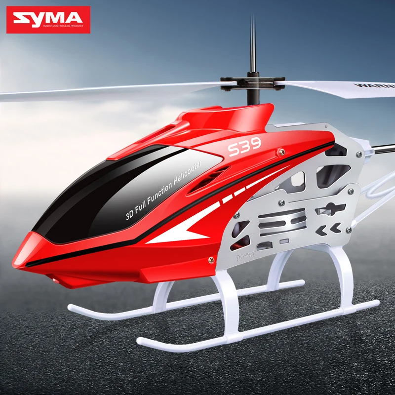 SYMA S39 2.4GHz 3CH RC Helicopter with Gyro Led Flashing Aluminum Anti-Shock Remote Control Toy Kids Gift Red/White
SYMA S39 2.4GHz 3CH RC Helicopter with Gyro Led Flashing Aluminum Anti-Shock Remote Control Toy Kids Gift Red/White