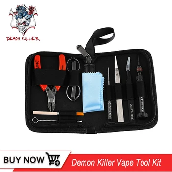 Original Demon Killer Vape Tool Bag kit DIY Tweezers Pliers Wire Heaters Kit E Cigarette Vape Accessories for DIY RDA RBA RDTA
Original Demon Killer Vape Tool Bag kit DIY Tweezers Pliers Wire Heaters Kit E Cigarette Vape Accessories for DIY RDA RBA RDTA