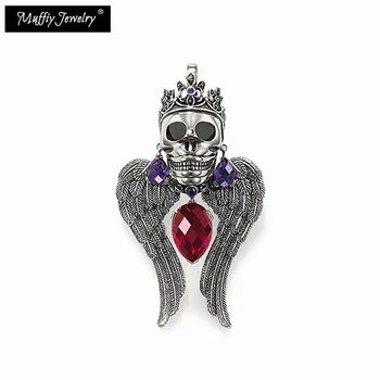 Winged Crowned Skull Pendant,Thomas Style Glam Fashion Good Jewerly For Men,2017 Ts Gift In Plated Silver,Super Deals
Winged Crowned Skull Pendant,Thomas Style Glam Fashion Good Jewerly For Men,2017 Ts Gift In Plated Silver,Super Deals