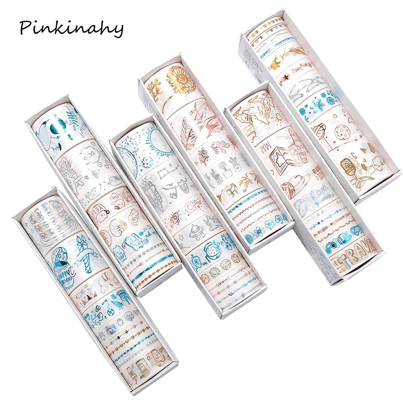 10 x Laser Bronzing Color Foil Decorative Tape Cat/Moon/Planet/meteor Decoration Washi Tape Set DIY Scrapbooking Masking Tape
10 x Laser Bronzing Color Foil Decorative Tape Cat/Moon/Planet/meteor Decoration Washi Tape Set DIY Scrapbooking Masking Tape