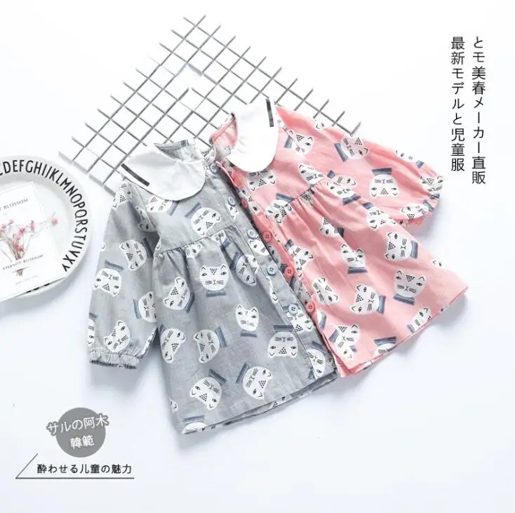 Wholesale INS Cartoon Cat Baby Dress Tops Cotton Long Sleeve Girls Sunscreen Dress Bebes Summer Baby Dress Girls Clothes
Wholesale INS Cartoon Cat Baby Dress Tops Cotton Long Sleeve Girls Sunscreen Dress Bebes Summer Baby Dress Girls Clothes