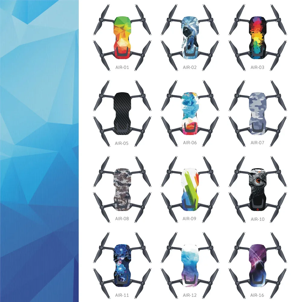 Drone accessories Waterproof Stickers Decal Skin Protector DJI Mavic Air camera drones Decals Sticker Quadcopter cool decoration
Drone accessories Waterproof Stickers Decal Skin Protector DJI Mavic Air camera drones Decals Sticker Quadcopter cool decoration