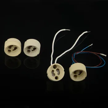 10pcs GU10 Ceramic Spotlight Lamp Base Lamp Holder with Silicone Wire LED Lighting Lamps DIY Accessories
10pcs GU10 Ceramic Spotlight Lamp Base Lamp Holder with Silicone Wire LED Lighting Lamps DIY Accessories