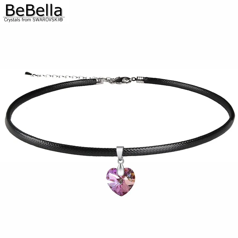 BeBella black rope chain choker Xilion heart collier necklace with Crystals from Swarovskin Elements for women girls gift 2018
BeBella black rope chain choker Xilion heart collier necklace with Crystals from Swarovskin Elements for women girls gift 2018