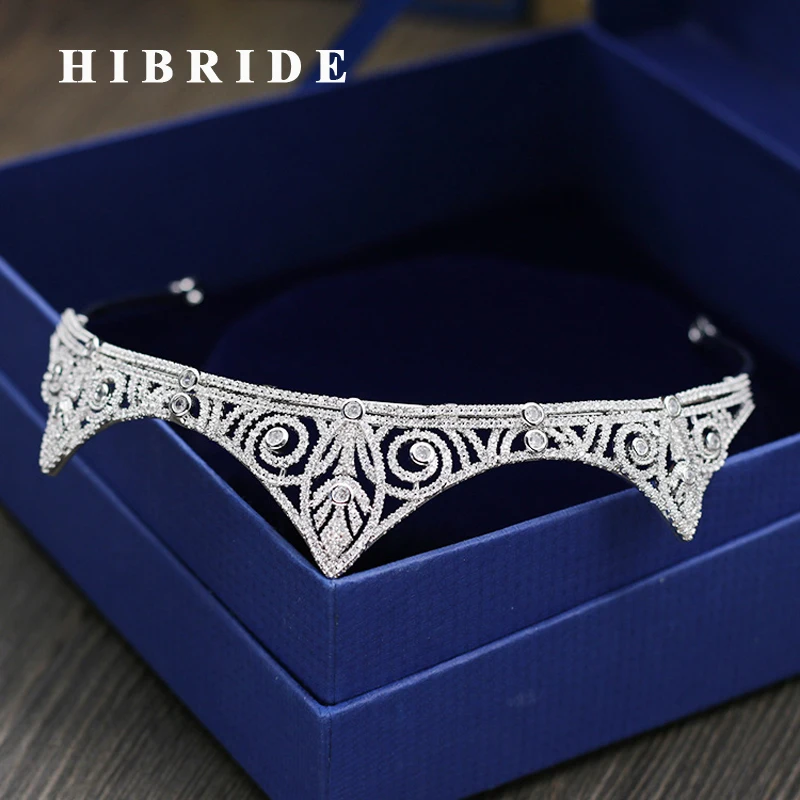 HIBRIDE AAA Cubic Zirconia Hair Accessories Women Wedding Tiaras Crown Jewelry Party Gifts C-38
HIBRIDE AAA Cubic Zirconia Hair Accessories Women Wedding Tiaras Crown Jewelry Party Gifts C-38