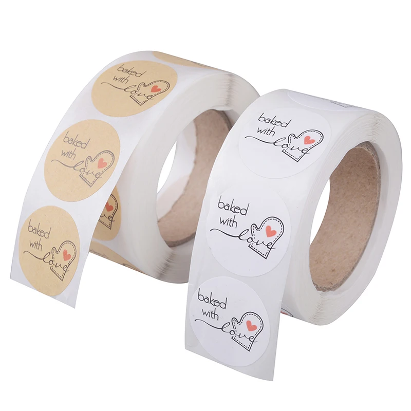500PCS/roll Thank You Hand Made With Love With Red Heart Stickers Paper 1 Inch Round Kraft Paper Stationery School Supply
500PCS/roll Thank You Hand Made With Love With Red Heart Stickers Paper 1 Inch Round Kraft Paper Stationery School Supply