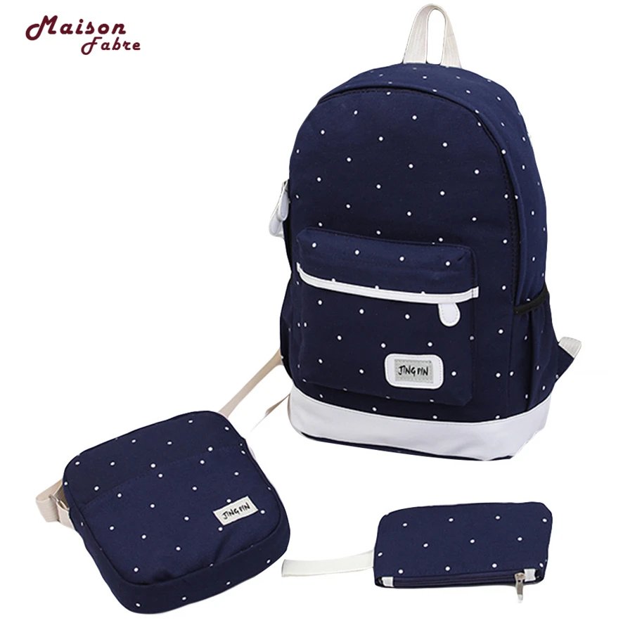 canvas backpack women dot school bag for teenagers girls Preppy Style composite bags set travel high quality female backpack #30
canvas backpack women dot school bag for teenagers girls Preppy Style composite bags set travel high quality female backpack #30