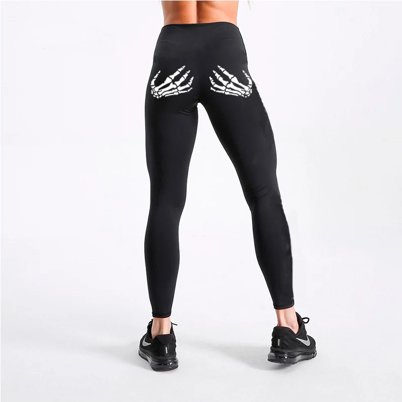 Female leggings leg fashion funny hand bone print low waist warm leggings Slim fitness silky female super high-end clothing 2019
Female leggings leg fashion funny hand bone print low waist warm leggings Slim fitness silky female super high-end clothing 2019