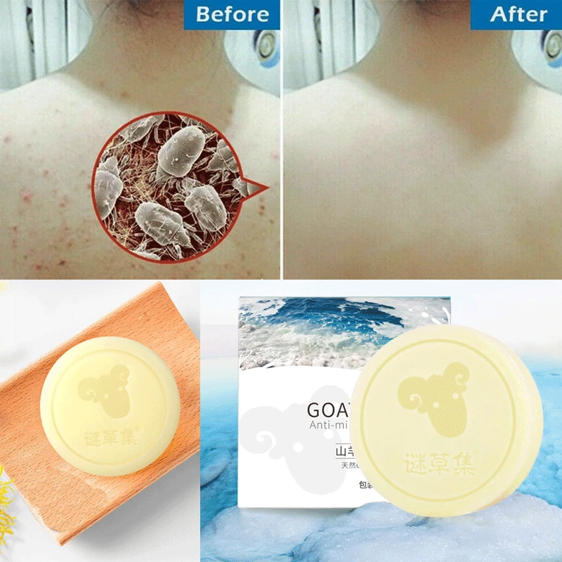 90g Removal Pimple Pore Acne Treatment Sea Salt Soap Cleaner Moisturizing Goat Milk Soap Face Care Wash Basis Soap TSLM1
90g Removal Pimple Pore Acne Treatment Sea Salt Soap Cleaner Moisturizing Goat Milk Soap Face Care Wash Basis Soap TSLM1