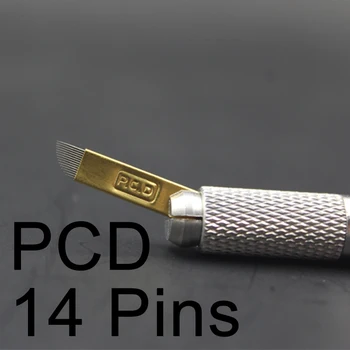 50PCS PCD 14 Pins Permanent Makeup Eyebrow Tatoo Blade Microblading Needles For 3D Embroidery Manual Tattoo Pen Machine
50PCS PCD 14 Pins Permanent Makeup Eyebrow Tatoo Blade Microblading Needles For 3D Embroidery Manual Tattoo Pen Machine