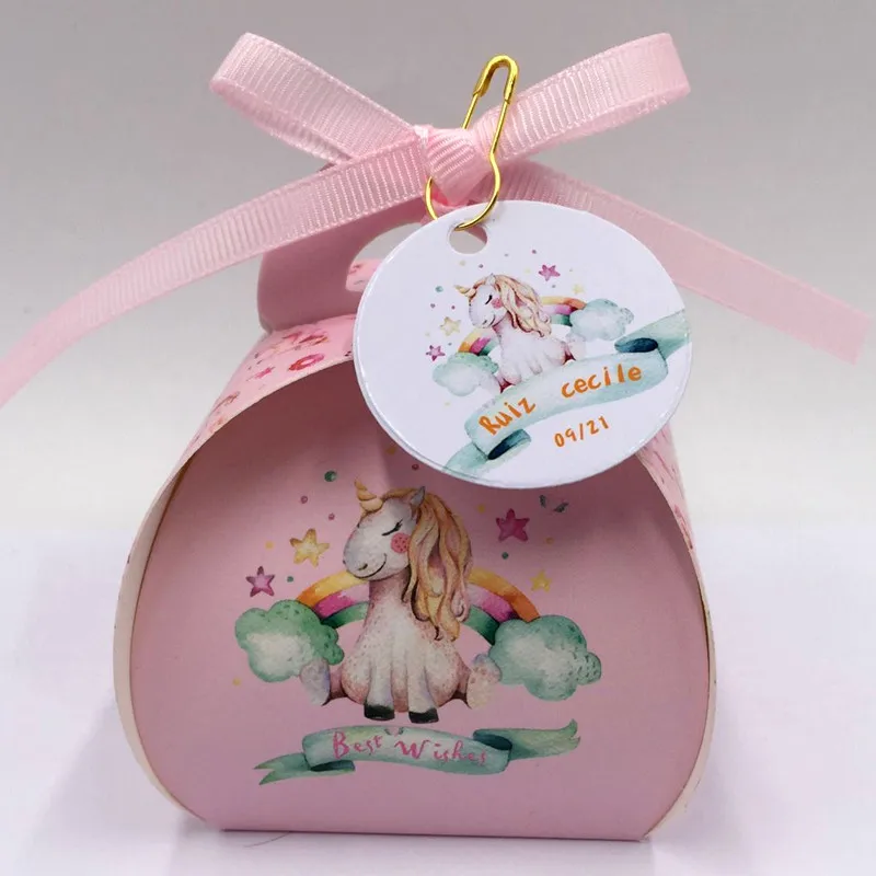 Personalized Cartoon Unicorn Candy Boxes Wedding Favors Bomboniera Party Gift Box paper package Rainbow Horse Candy Bag DIY box
Personalized Cartoon Unicorn Candy Boxes Wedding Favors Bomboniera Party Gift Box paper package Rainbow Horse Candy Bag DIY box