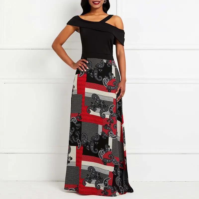 Summer African Maxi Dress One Shoulder Sexy Print Stylish Patchwork Oversize Robe High Waist Female Backless Party Long Dresses
Summer African Maxi Dress One Shoulder Sexy Print Stylish Patchwork Oversize Robe High Waist Female Backless Party Long Dresses
