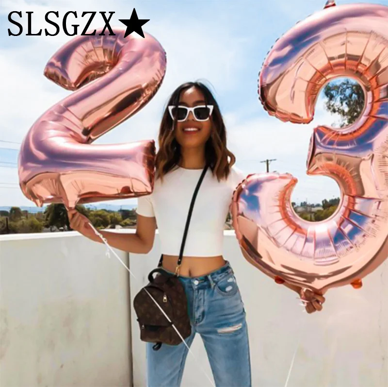 1pcs Figure Balloon Foil 40 Inches Years Helium Ballon Number Happy 18 Birthday Ball Air Balloon Party Decoration Baloons Globos
1pcs Figure Balloon Foil 40 Inches Years Helium Ballon Number Happy 18 Birthday Ball Air Balloon Party Decoration Baloons Globos