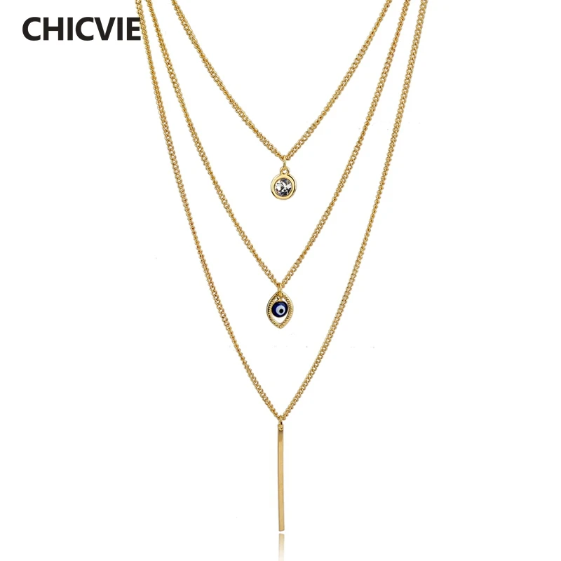 Evil Eye Long Maxi Necklace Crystal Gold Multi-Layer Chain Necklaces For Women Statement love Jewelry 2016 new SNE150823
Evil Eye Long Maxi Necklace Crystal Gold Multi-Layer Chain Necklaces For Women Statement love Jewelry 2016 new SNE150823