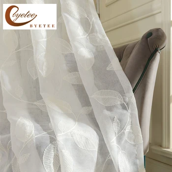 byetee Modern White Embroidered Voile Curtains Bedroom Sheer Curtains for Living Room Tulle for Kitchen Free Shipping
byetee Modern White Embroidered Voile Curtains Bedroom Sheer Curtains for Living Room Tulle for Kitchen Free Shipping