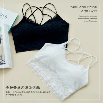Lomonling Lace Short Paragraph Bra Small Cross Halter Straps Wrapped Chest Bra Movement Vest With A Chest Pad Lingerie
Lomonling Lace Short Paragraph Bra Small Cross Halter Straps Wrapped Chest Bra Movement Vest With A Chest Pad Lingerie