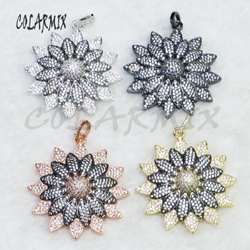 4 Pcs Zircon Flower pendant Mix color elegant Metal jewelry pendant shape metal jewelry pendant for jewelry making 5146
4 Pcs Zircon Flower pendant Mix color elegant Metal jewelry pendant shape metal jewelry pendant for jewelry making 5146