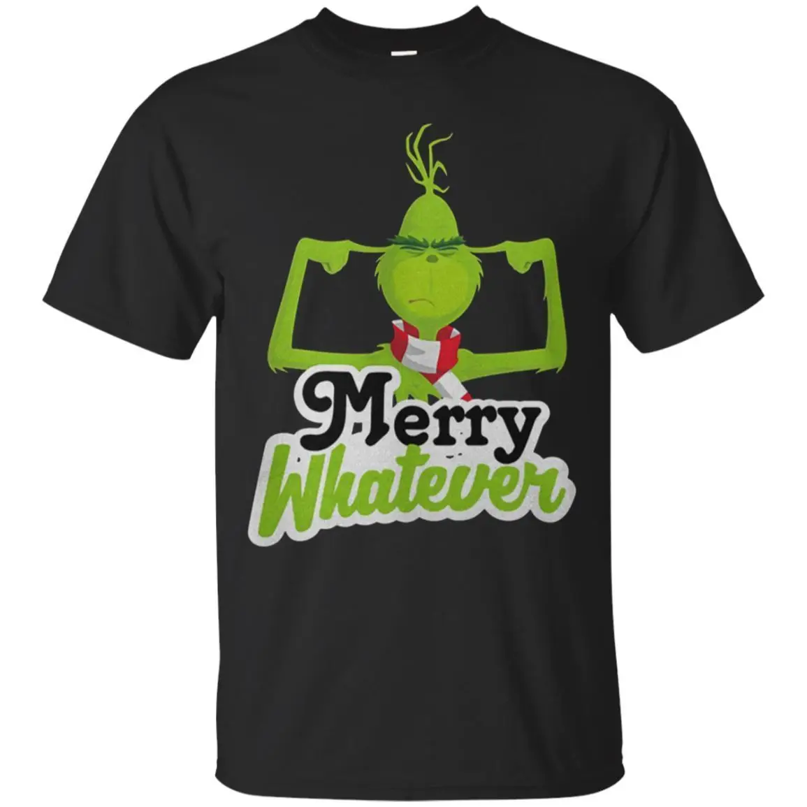 Забавная футболка Grinch Merry Whatever The Рождественская с коротким рукавом|Футболки| |