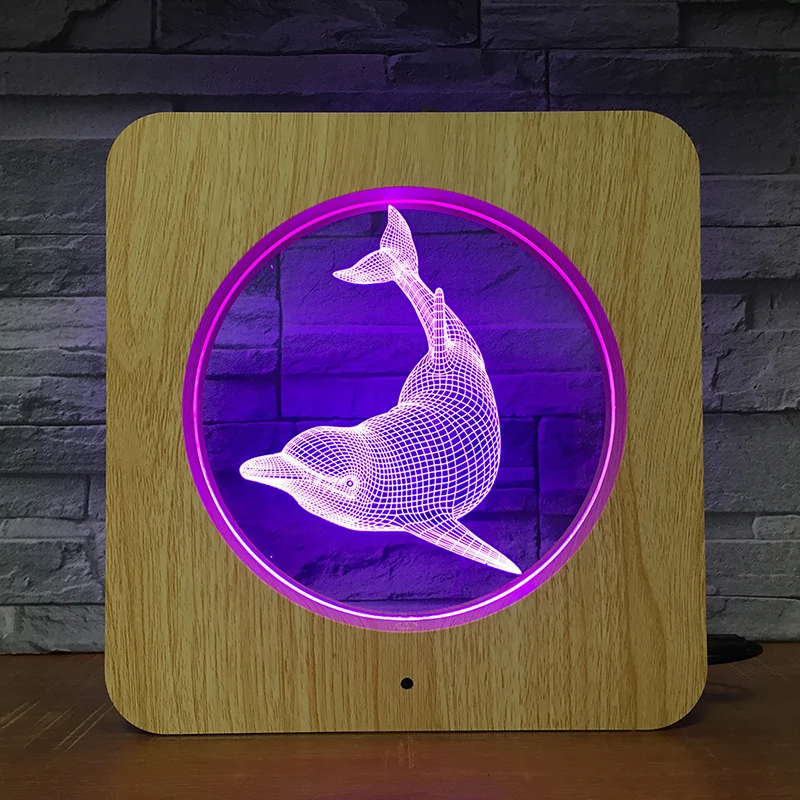Dolphin 3D LED Wooden Grain Night Light DIY Customized Lamp Table Lamp Friends Birthday Colors Gift Home Decor Fast DropShipping
Dolphin 3D LED Wooden Grain Night Light DIY Customized Lamp Table Lamp Friends Birthday Colors Gift Home Decor Fast DropShipping