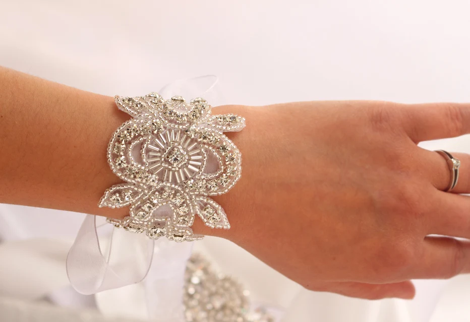 Handmade crystal beaded bridal bracelet, bridal accessories, wedding cuff bracelet, Wedding Wrist Flower, Bridesmaid Bracelets
Handmade crystal beaded bridal bracelet, bridal accessories, wedding cuff bracelet, Wedding Wrist Flower, Bridesmaid Bracelets
