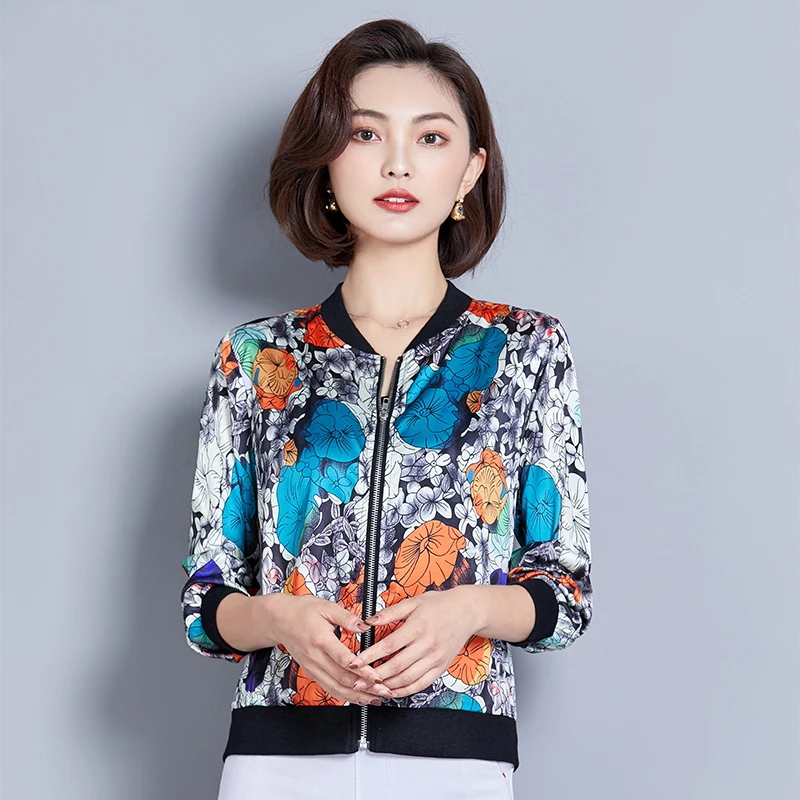 Lucyever Plus Size Women Bomber Jacket Autumn Silk Print Zipper Biker Basic Short Coat Casual Loose Veste Femme Chaqueta Mujer
Lucyever Plus Size Women Bomber Jacket Autumn Silk Print Zipper Biker Basic Short Coat Casual Loose Veste Femme Chaqueta Mujer