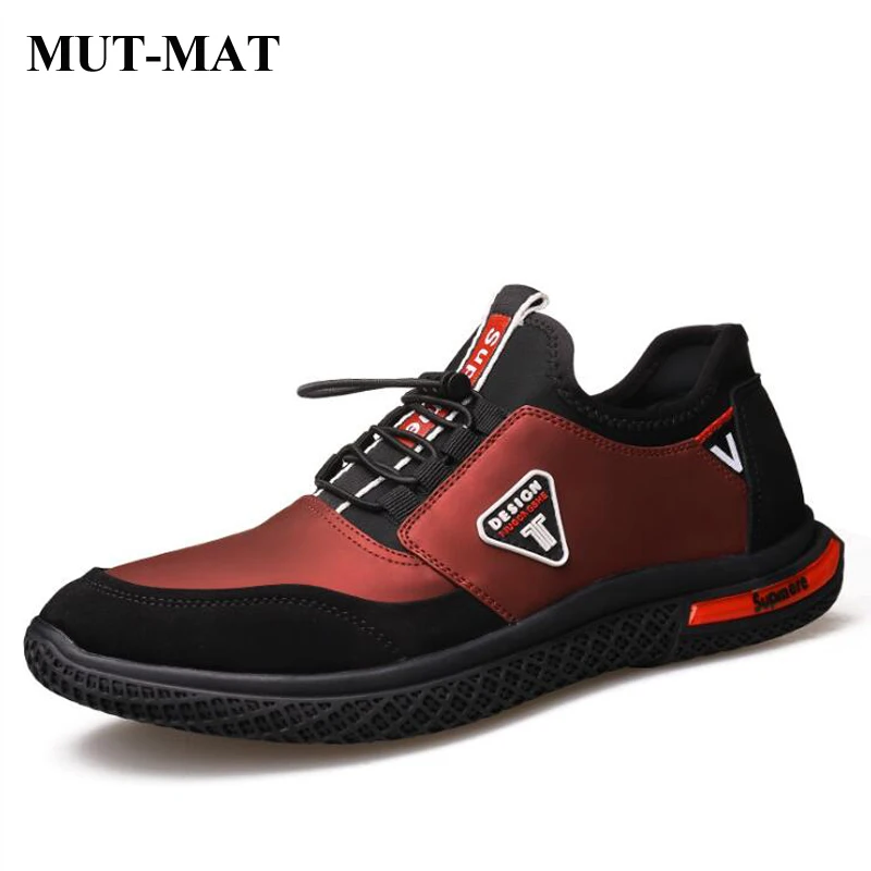 2019 Autumn New Design Casual Men Shoes Leather Stitching Youth Sports Men Sneakers Colorful Elastic band Comfortable Footwear
2019 Autumn New Design Casual Men Shoes Leather Stitching Youth Sports Men Sneakers Colorful Elastic band Comfortable Footwear