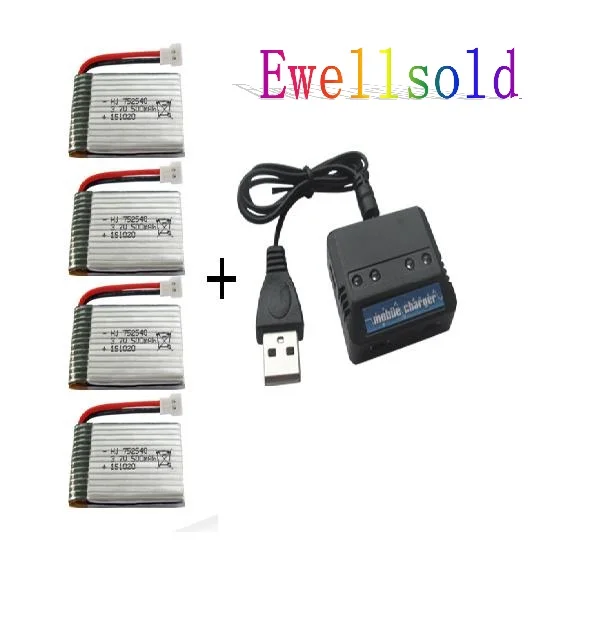 3.7V 500mah rechargable battery*4pcs+4 in1 charger box for X5C X5SW X5SW M68 RC Quadcopter 5pcs/lot
3.7V 500mah rechargable battery*4pcs+4 in1 charger box for X5C X5SW X5SW M68 RC Quadcopter 5pcs/lot