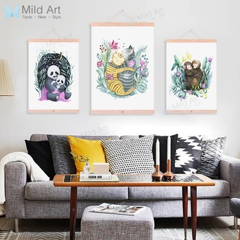 Kawaii Animal Love Family Panda Monkey Wooden Framed Painting And Print Morden Scroll Wall Art Pictures Home Decor Canvas Poster
Kawaii Animal Love Family Panda Monkey Wooden Framed Painting And Print Morden Scroll Wall Art Pictures Home Decor Canvas Poster