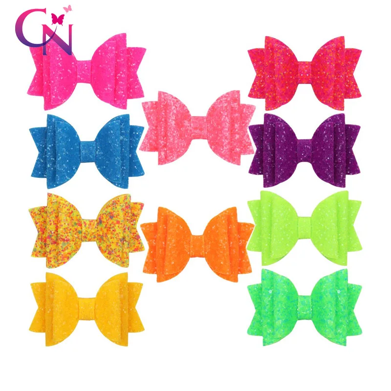 CN 3" Cute Glitter Hair Bows Hair Clip For Girls Handmade Boutique Small Colorful Bling Bows Hairgrip Hairpins Hair Accessories
CN 3" Cute Glitter Hair Bows Hair Clip For Girls Handmade Boutique Small Colorful Bling Bows Hairgrip Hairpins Hair Accessories