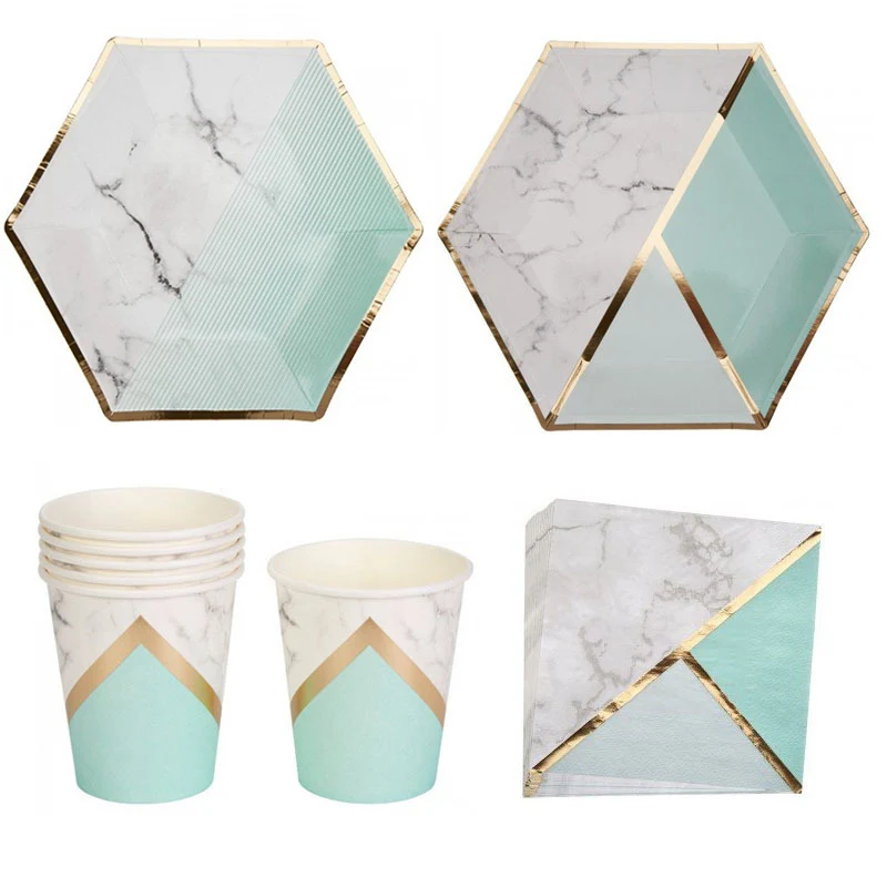 Green Pink Marble Texture Disposable Tableware Set Paper Plates Cups Napkins Wedding Birthday Party Tableware Supplies
Green Pink Marble Texture Disposable Tableware Set Paper Plates Cups Napkins Wedding Birthday Party Tableware Supplies