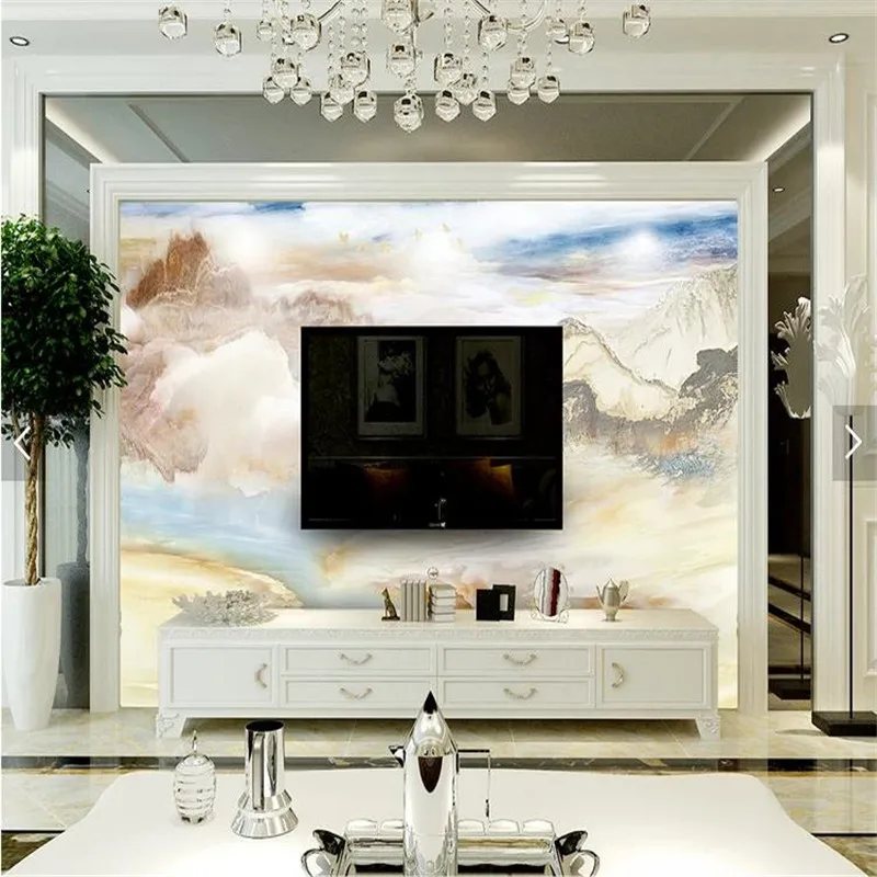 Custom photo Wallpaper 3D Marble Mural wallpaper for Living Room Sofa Bedroom Modern Wall Papers Home Decor Simple wall mural |