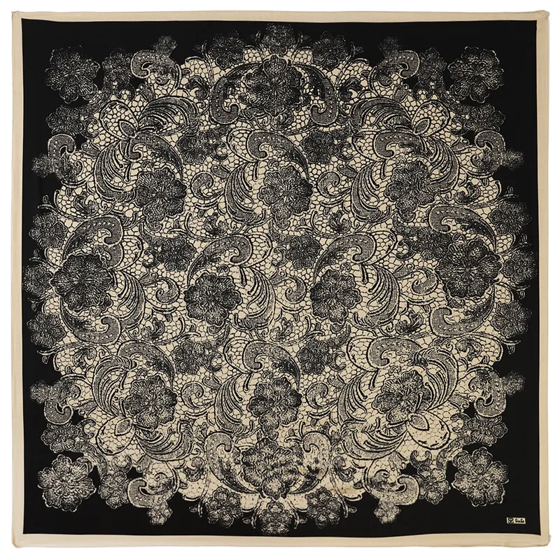 POBING New Silk Scarf Women Large Shawls Black Floral Stoles Square Bandana Big NecKerchief Scarf Female Muslim Foulards 100CM
POBING New Silk Scarf Women Large Shawls Black Floral Stoles Square Bandana Big NecKerchief Scarf Female Muslim Foulards 100CM