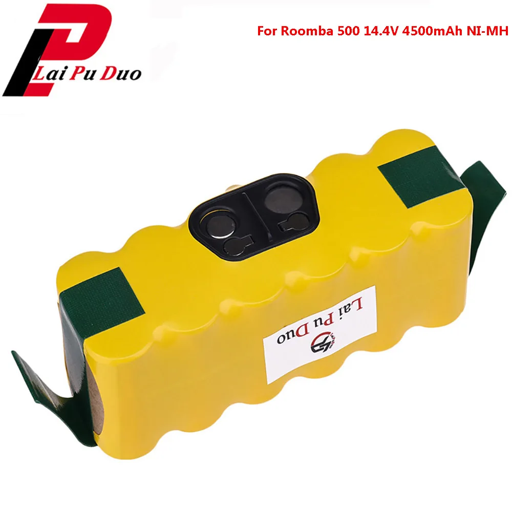 4500mAh 14.4V NI-MH Battery For iRobot Roomba Vacuum Cleaner 500 530 540 550 620 600 650 700 780 790 870 900
4500mAh 14.4V NI-MH Battery For iRobot Roomba Vacuum Cleaner 500 530 540 550 620 600 650 700 780 790 870 900