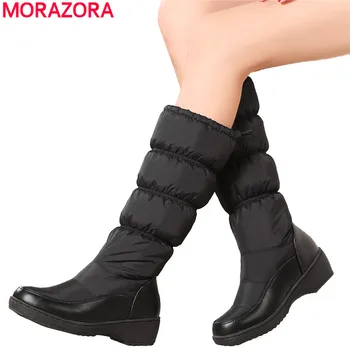 MORAZORA Plus size 35-44 Women boots high quality knee high winter snow boots platform shoes sweet solid color fashion shoes
MORAZORA Plus size 35-44 Women boots high quality knee high winter snow boots platform shoes sweet solid color fashion shoes