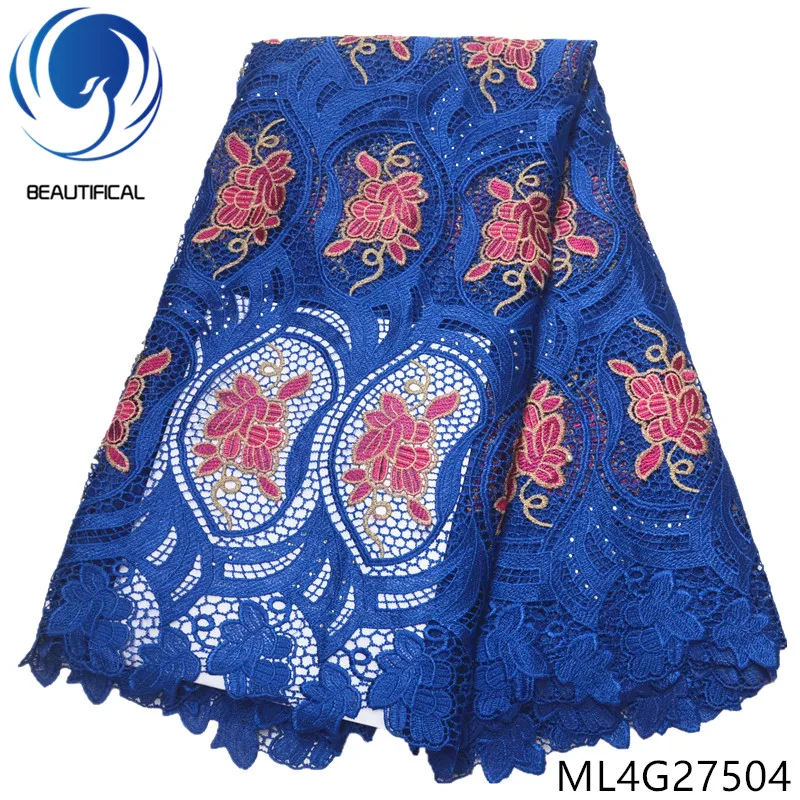 BEAUTIFICAL Blue embroidery cord lace fabric 5yards ngerian chemical lace beads fabric for wedding water soluble lace ML4G275
BEAUTIFICAL Blue embroidery cord lace fabric 5yards ngerian chemical lace beads fabric for wedding water soluble lace ML4G275