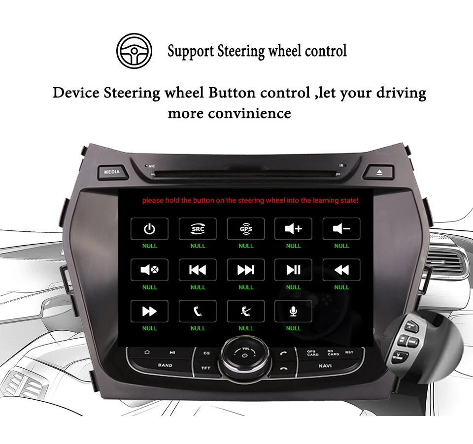 1024*600 Octa Core Android 9.0 Car DVD GPS Player For HYUNDAI IX45 2013 - 2018 SANTA FE Santafe Navigation Radio Tape Recorder
1024*600 Octa Core Android 9.0 Car DVD GPS Player For HYUNDAI IX45 2013 - 2018 SANTA FE Santafe Navigation Radio Tape Recorder