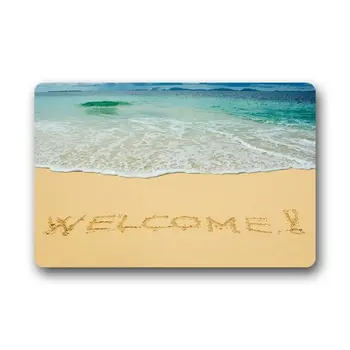 Top Fabric & Non-Slip Backing Durable Indoor Outdoor Doormat Door Mats Welcome Summer Beach Blue Sea Beige Sands Design
Top Fabric & Non-Slip Backing Durable Indoor Outdoor Doormat Door Mats Welcome Summer Beach Blue Sea Beige Sands Design