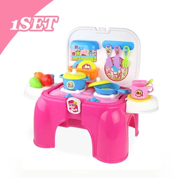 Child Chair Miniature Kitchen Toys Set Musical & Flashing Play Cookware Chair Cooking Toys Playing House For Kids Girls Gifts [
Child Chair Miniature Kitchen Toys Set Musical & Flashing Play Cookware Chair Cooking Toys Playing House For Kids Girls Gifts [