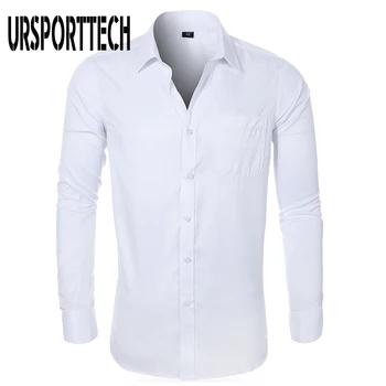 URSPORTTECH Hot Men Casual Long Sleeve Solid Shirt Slim Fit Male Social Business Dress Shirt Brand Men Clothing Soft Comfortable
URSPORTTECH Hot Men Casual Long Sleeve Solid Shirt Slim Fit Male Social Business Dress Shirt Brand Men Clothing Soft Comfortable