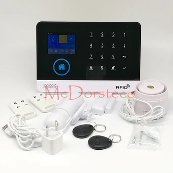 Android ISO App Wireless GSM Home Alarm System SIM Smart Home Burglar Security Alarm System Kit PIR infrared
Android ISO App Wireless GSM Home Alarm System SIM Smart Home Burglar Security Alarm System Kit PIR infrared