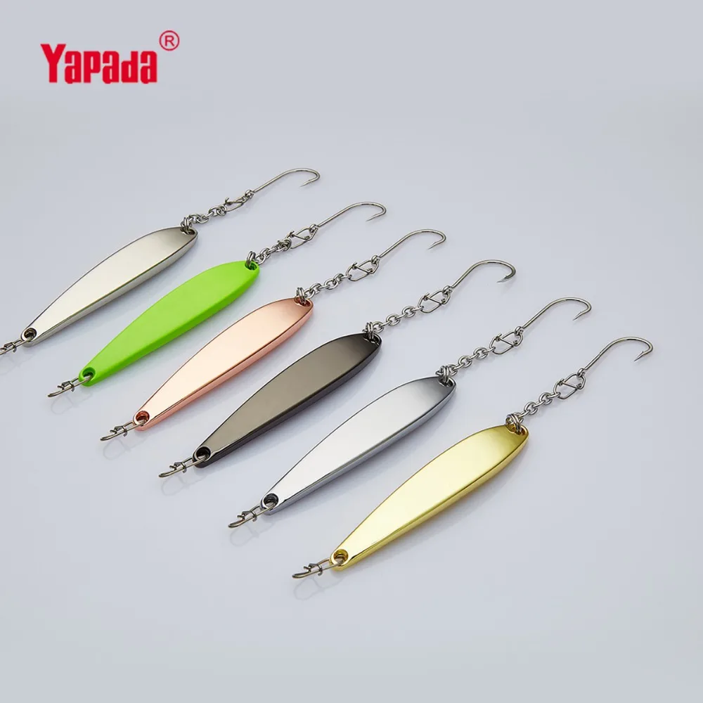YAPADA Ice Fishing 510 Bullet 11g 59mm Single Hook Multicolor Metal Jigging Spoon Fishing Lures 
YAPADA Ice Fishing 510 Bullet 11g 59mm Single Hook Multicolor Metal Jigging Spoon Fishing Lures