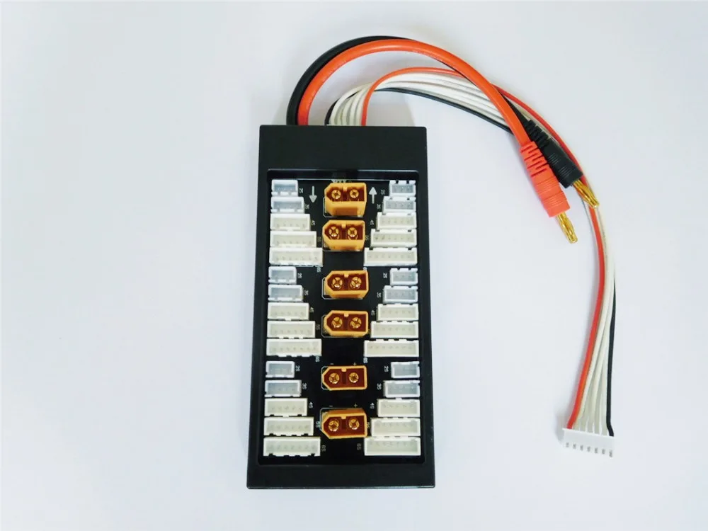 XT60 Parallel Balance Charging Plate Charging Board for JST-XH 2~6S LiPo Battery
XT60 Parallel Balance Charging Plate Charging Board for JST-XH 2~6S LiPo Battery