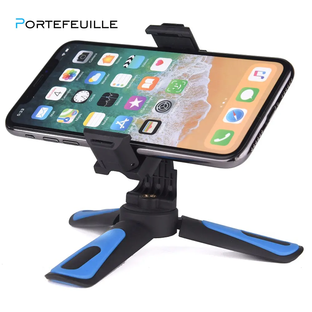 Mini Tripod For Camera Smartphone Holder For iPhone Xiaomi Huawei Phone Stand Mount Portable pied appareil photo Compact Tripod
Mini Tripod For Camera Smartphone Holder For iPhone Xiaomi Huawei Phone Stand Mount Portable pied appareil photo Compact Tripod