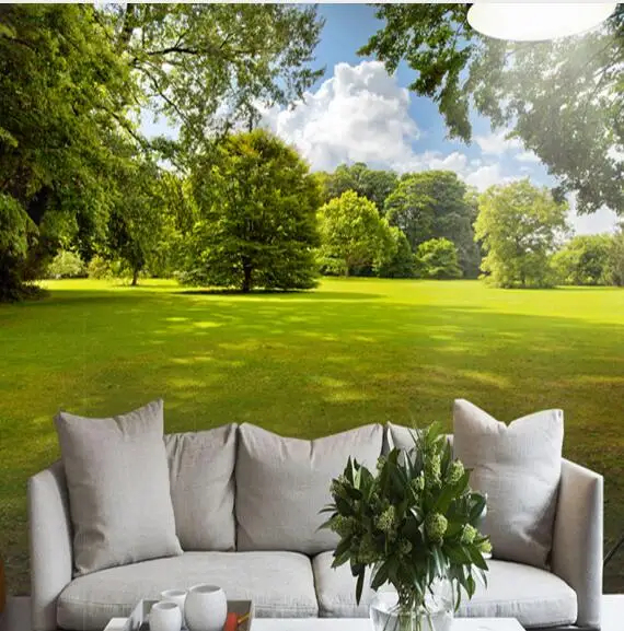 Photo Wallpaper 3D Stereo Green Tree Lawn Sunshine Nature Landscape Mural Living Room Bedroom Backdrop Wall 3D Mural Wall Papers 
Photo Wallpaper 3D Stereo Green Tree Lawn Sunshine Nature Landscape Mural Living Room Bedroom Backdrop Wall 3D Mural Wall Papers