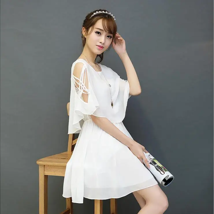 LIWA 2017 Summer Women Dress Plus Size Cute Korean Style Fashion Dress Half Flare Sleeve O Neck Swet Vestido Hot Sale C22
LIWA 2017 Summer Women Dress Plus Size Cute Korean Style Fashion Dress Half Flare Sleeve O Neck Swet Vestido Hot Sale C22