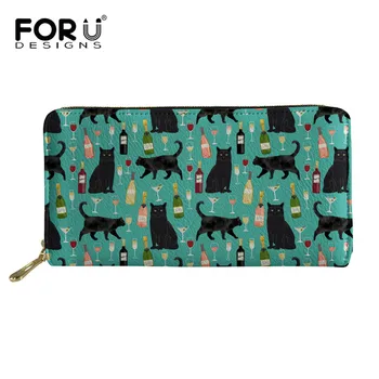 FORUDESIGNS Carteira Feminina Black Cat Wine Printing Woman Wallet Female Purses Money Pocket Credit Card Porte Monnaie Femme
FORUDESIGNS Carteira Feminina Black Cat Wine Printing Woman Wallet Female Purses Money Pocket Credit Card Porte Monnaie Femme