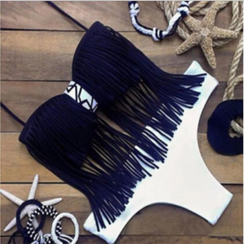 Fringed bikinis push up swimwear Women swimsuit beach bikini sets Tassel Monokini Traje de bano Mujer Trikini Badpak Maillot
Fringed bikinis push up swimwear Women swimsuit beach bikini sets Tassel Monokini Traje de bano Mujer Trikini Badpak Maillot