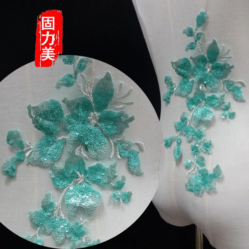 2pc 3d sequined magnolia flower froal lace applique with sequins patch pink dust rose blue green yellow white silver
2pc 3d sequined magnolia flower froal lace applique with sequins patch pink dust rose blue green yellow white silver